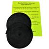 TOFL Baseball Glove Lace Kit | Leather Lacing for Baseball & Softball Glove Repair - 72" Long Strips - Black 2 view 2