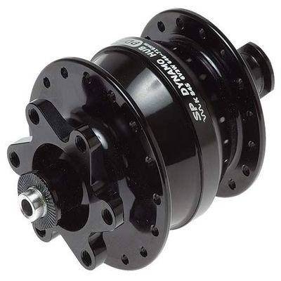 Shutter Precision (SP) Ultra Small Dynamo Hub PD-8 BK 24H S43HUB00103 Black 24H