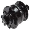 Shutter Precision (SP) Ultra Small Dynamo Hub PD-8 BK 24H S43HUB00103 Black 24H view 1