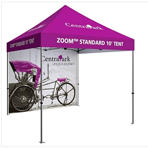 Orbus ZM-TNT-3MX3M-FLL-WLL-BLK Zoom Economy & Standard 10 Popup Tent Full Wall - Black