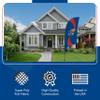 Kansas Jayhawks College Sports Printed Feather Flag - NCAA Licensed - Super Polyester - School Banner (Blue, Red) (7.5' Spike Base) view 3