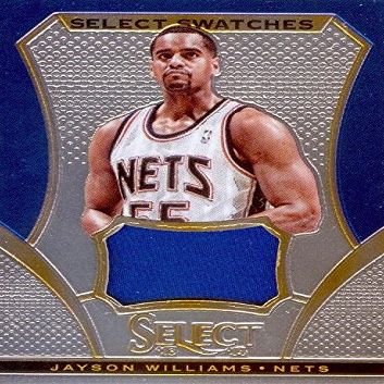 Autograph Warehouse 466515 Jayson Williams Player Worn Jersey Patch Basketball Card44; New Jersey Nets - 2014 Panini Select Przim No.31