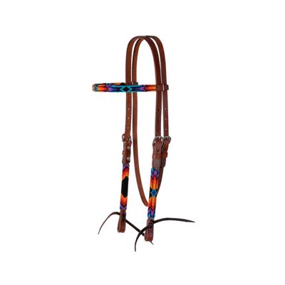 Circle Y Infinity Wrap Bead Browband Headstall for Horse, Sunset