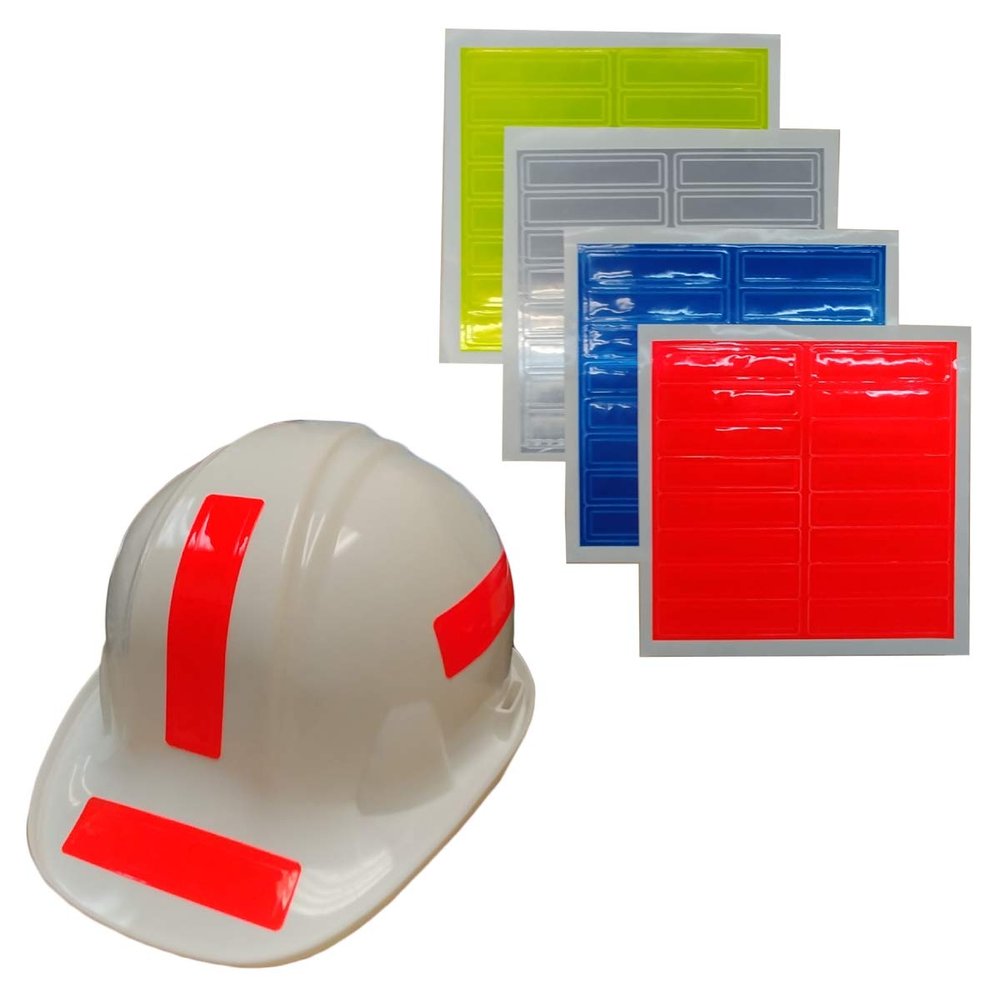 2W International RS-16 LY Reflective Helmet Stickers44; Lime Yellow