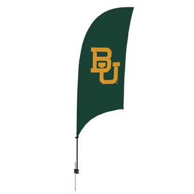 Baylor Bears College Sports Printed Feather Flag - NCAA Licensed - Super Polyester - School Banner (Green) (7.5' Spike Base)