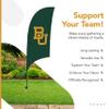 Baylor Bears College Sports Printed Feather Flag - NCAA Licensed - Super Polyester - School Banner (Green) (7.5' Spike Base) view 4
