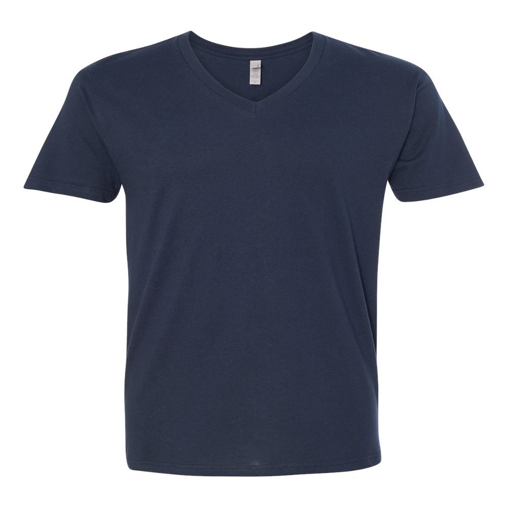 Next Level Mens Premium Short Sleeve V-Neck, 3200 -Midnight Navy, X-Large