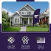 Kansas State Wildcats College Sports Printed Feather Flag - NCAA Licensed - Super Polyester - School Banner (Purple, White) (7.5' Spike Base) view 3