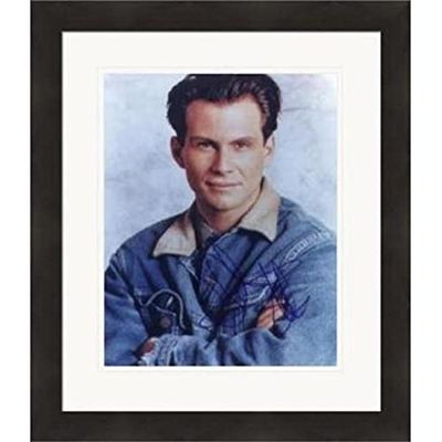 Autograph Warehouse 420800 Christian Slater Autographed 8 x 10 in. Photo Actor True Romance No.1 Matted & Framed