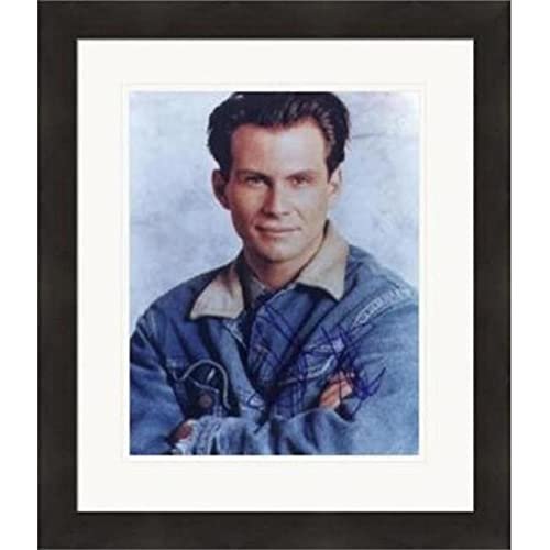 Autograph Warehouse 420800 Christian Slater Autographed 8 x 10 in. Photo Actor True Romance No.1 Matted & Framed