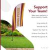 Iowa State Cyclones College Sports Printed Feather Flag - NCAA Licensed - Super Polyester - School Banner (Red, Gold) (7.5' Spike Base) view 4
