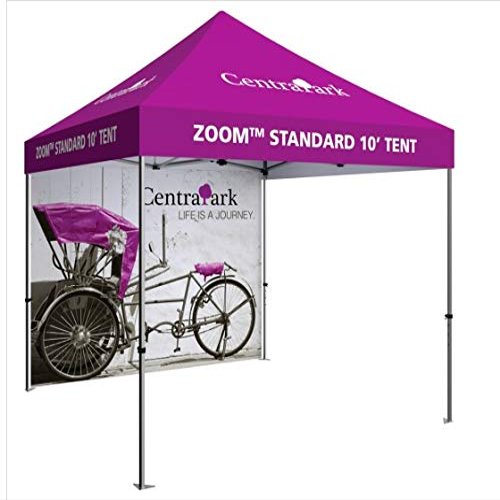 Orbus ZM-TNT-3MX3M-FLL-WLL-GRY Zoom Economy & Standard 10 Popup Tent Full Wall - Grey