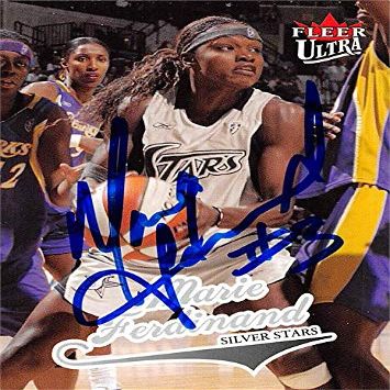 Autograph Warehouse 465910 Marie Ferdinand Autographed Basketball Card44; 2004 Fleer Ultra No. 90