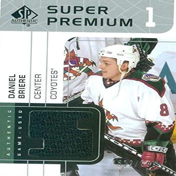 Autograph Warehouse 466332 Daniel Briere Player Worn Jersey Patch Hockey Card44; Phoenix Coyotes - 2003 Upper Deck Super Premium No.SPDB