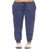white mark 585-02-M Women Amazingly Soft Jogger Pant - Navy44; Medium view 1