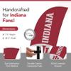 Indiana Hoosiers College Sports Printed Feather Flag - NCAA Licensed - Super Polyester - School Banner (Red, White) (7.5' Cross Base) view 2