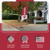 Indiana Hoosiers College Sports Printed Feather Flag - NCAA Licensed - Super Polyester - School Banner (Red, White) (7.5' Cross Base) view 3