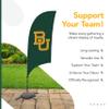 Baylor Bears College Sports Printed Feather Flag - NCAA Licensed - Super Polyester - School Banner (Green) (7.5' Cross Base) view 4