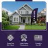 Kansas State Wildcats College Sports Printed Feather Flag - NCAA Licensed - Super Polyester - School Banner (Purple, White, Black) (7.5' Spike Base) view 3