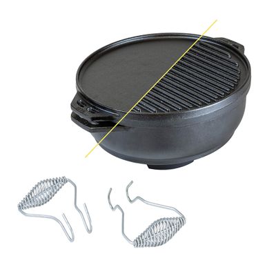 Lodge 14 Inch Cast Iron Cook-It-All, Black