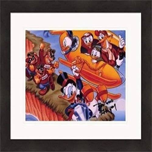 Autograph Warehouse 409597 8 x 10 in. Alan Young Autographed Matted & Framed Photo - Duck Tales Uncle Scrooge McDuck No.SC2