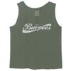 0136. Workout Graphic I Love Burpees Gym Lift Fitness Men's Fitted Tank Top (Olive, Small) view 1