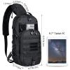 G4Free EDC Bag Tactical Sling Bag Backpack Molle Chest Shoulder Assault Pack Rectangular Outdoor Daypack(Black) view 3