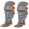 Mizuno Samurai Fastpitch Softball Women's Shin Guards 15" Grey/Orange view 1