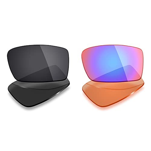 Mryok 2 Pair Polarized Replacement Lenses for Oakley Gascan Sunglass - Options