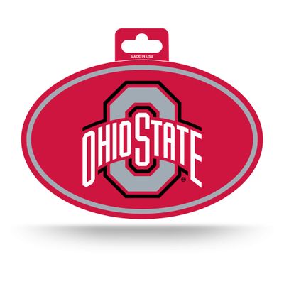 Rico Industries NCAA Ohio State Buckeyes Color Team Logo Oval Sticker