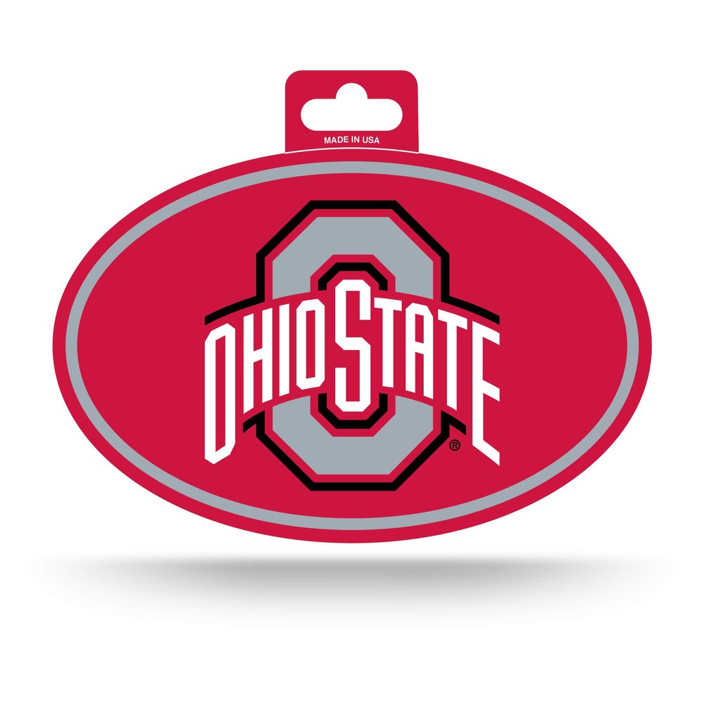 Rico Industries NCAA Ohio State Buckeyes Color Team Logo Oval Sticker
