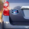 Rico Industries NCAA Auburn Tigers Metallic Oval Sticker view 2