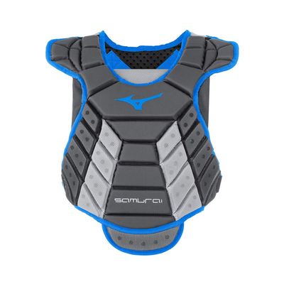 Mizuno Samurai Women's Fastpitch Softball Chest Protector 13'' Grey/Royal