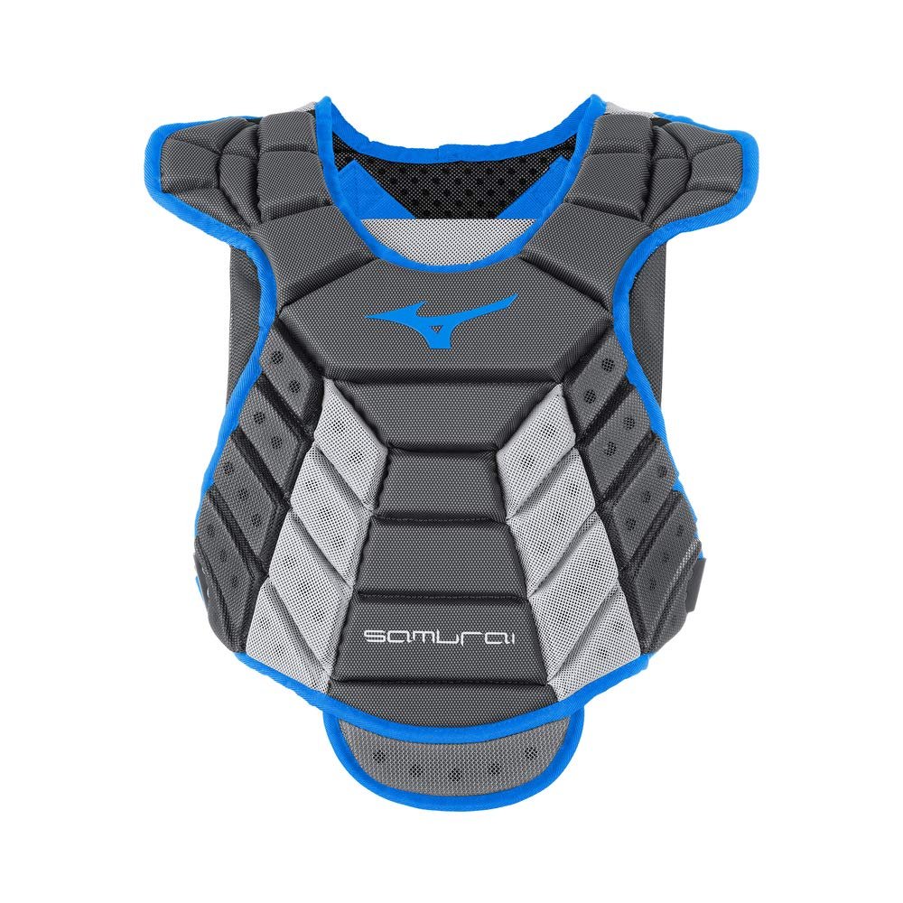 Mizuno Samurai Women's Fastpitch Softball Chest Protector 13'' Grey/Royal