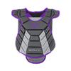 Mizuno Samurai Women's Fastpitch Softball Chest Protector 14'' Grey/Purple view 1