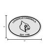 Rico Industries NFL Football Cincinnati Bengals Oval Black and White Sticker view 3