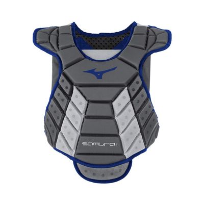 Mizuno Samurai Women's Fastpitch Softball Chest Protector 14'' Grey/Navy