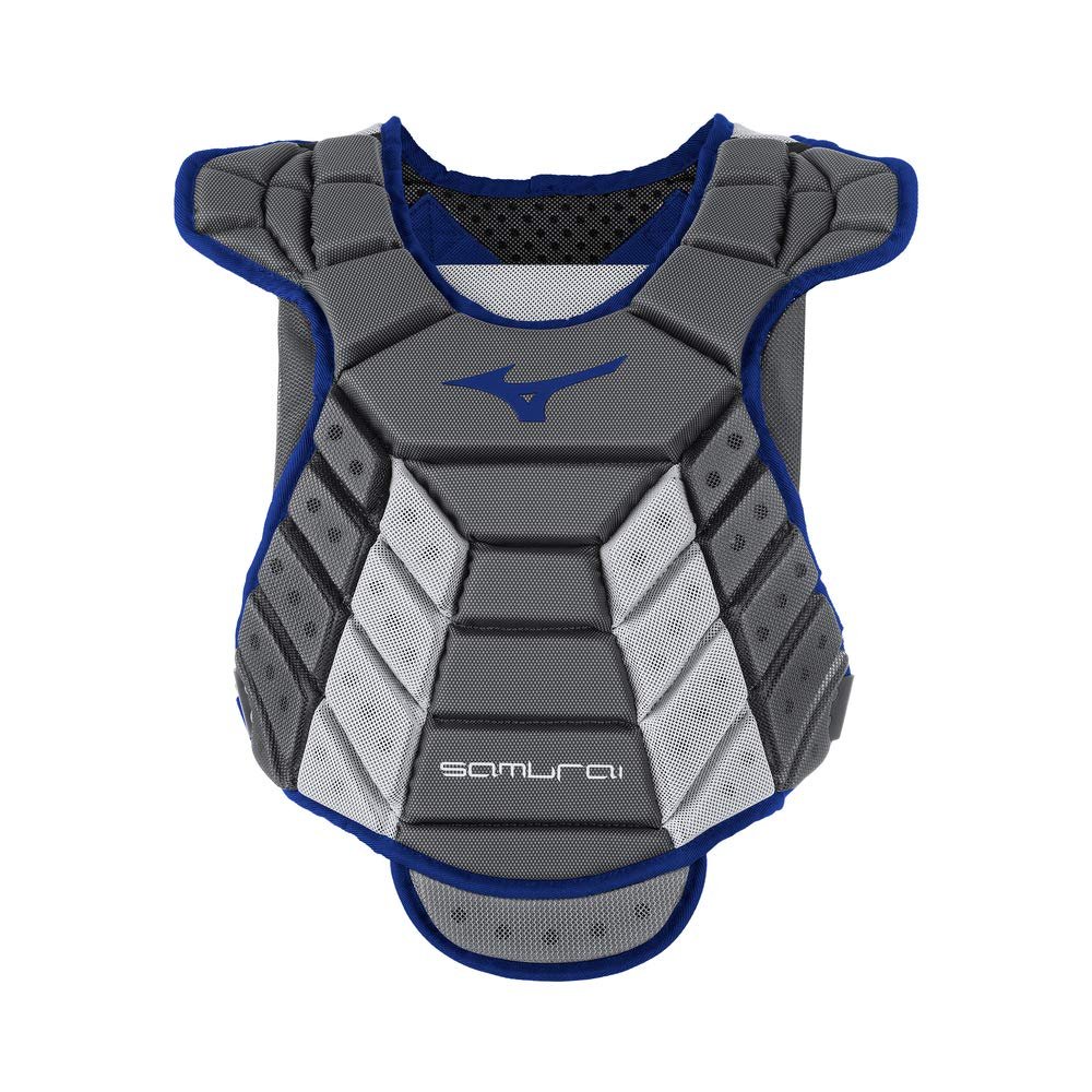 Mizuno Samurai Women's Fastpitch Softball Chest Protector 14'' Grey/Navy