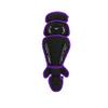 Mizuno Samurai Fastpitch Softball Women's Shin Guards 15" Grey/Purple view 2