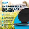 Camco Bucket Toilet Seat with Lid - Converts Standard 5 Gallon Bucket into Portable Toilet for Camping - Convenient Camping Toilet for Hunting & More - Includes 3 RV Toilet Waste Bags (41546) view 2
