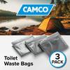Camco Toilet Waste Bags - Durable Double Bag Design is Leak-Proof - Inner Bag Gels Any Liquid - Great for Camping, Hiking and Hunting and More - 3 Pack (41547) view 2