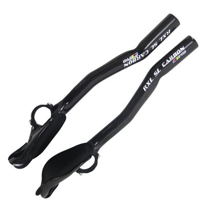 TT Bars Carbon Bike Areo Bars Bike Handlebar RXL SL Bullhorn Handlebars Carbon Aero Bars Aero Handlebars Black 3K Glossy 31.8X340mm Triathlon Aero Bars Bullhorn Bars Triathlon Handlebar Carbon Fiber