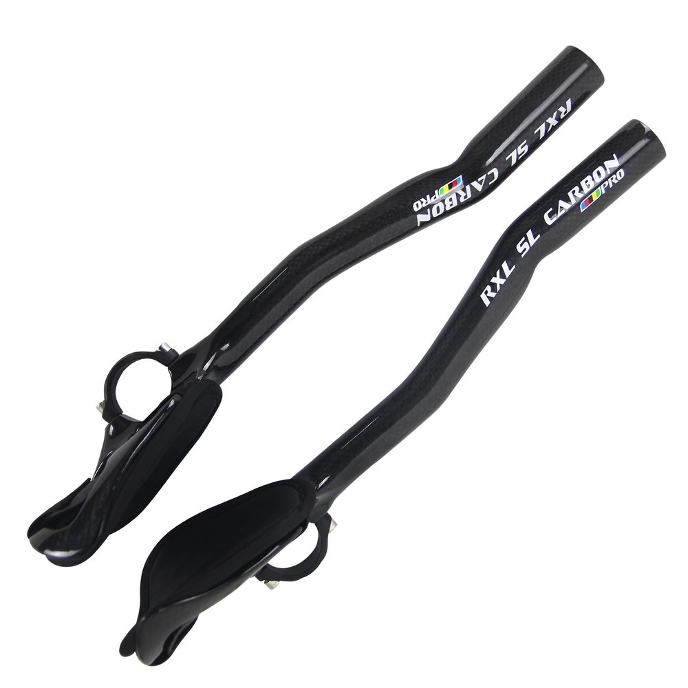 TT Bars Carbon Bike Areo Bars Bike Handlebar RXL SL Bullhorn Handlebars Carbon Aero Bars Aero Handlebars Black 3K Glossy 31.8X340mm Triathlon Aero Bars Bullhorn Bars Triathlon Handlebar Carbon Fiber