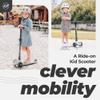Scoot & Ride Stand-up Push Scooter for Children Ages 3-6, Highwaykick 3, Ash view 2