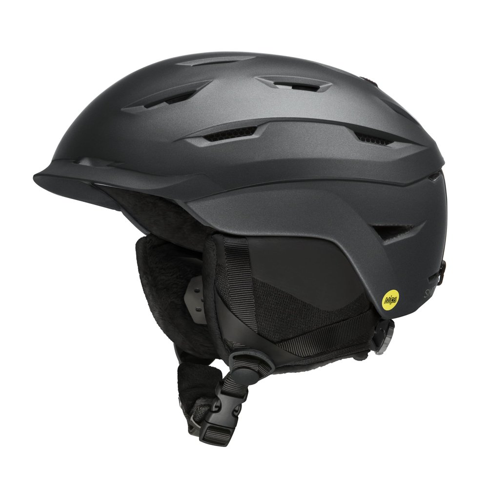 Smith Liberty Helmet for Women Adult Snowsports Helmet with MIPS Technology + Zonal Koroyd Coverage Lightweight Protection for Skiing & Snowboarding Matte Black Pearl, Large
