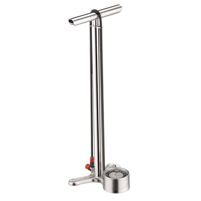 Lezyne CNC Floor Drive Pump: Silver