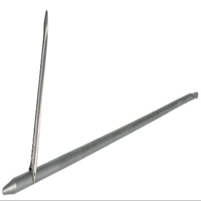 SEAC Stainless Steel Tahitian Shaft for Spearguns, Single Upper Barb, 6.5mm, 47.2"