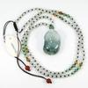 1.1" Grade A Jadeite Jade (Hisui Jade) Lucky Pig and Wealthy Coin Adjustable Necklace (530mm-680mm) Pendants-China Certified view 2