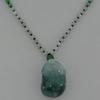1.1" Grade A Jadeite Jade (Hisui Jade) Lucky Pig and Wealthy Coin Adjustable Necklace (530mm-680mm) Pendants-China Certified view 3