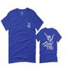 0153. Good Vibe Society Bones Hand Shaka Cool Vintage Graphic for Men T Shirt (Royal 2X-Large)